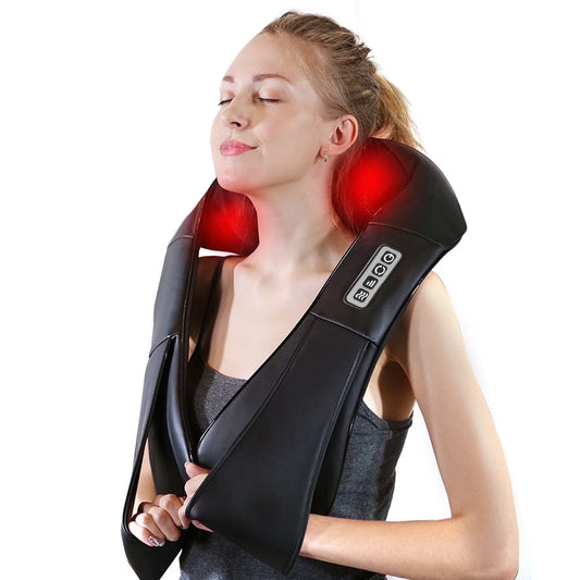 Shiatsu Neck and Back Massager,Neck Massager with Heat and Vibration,Suitable for Home, Office and Car.